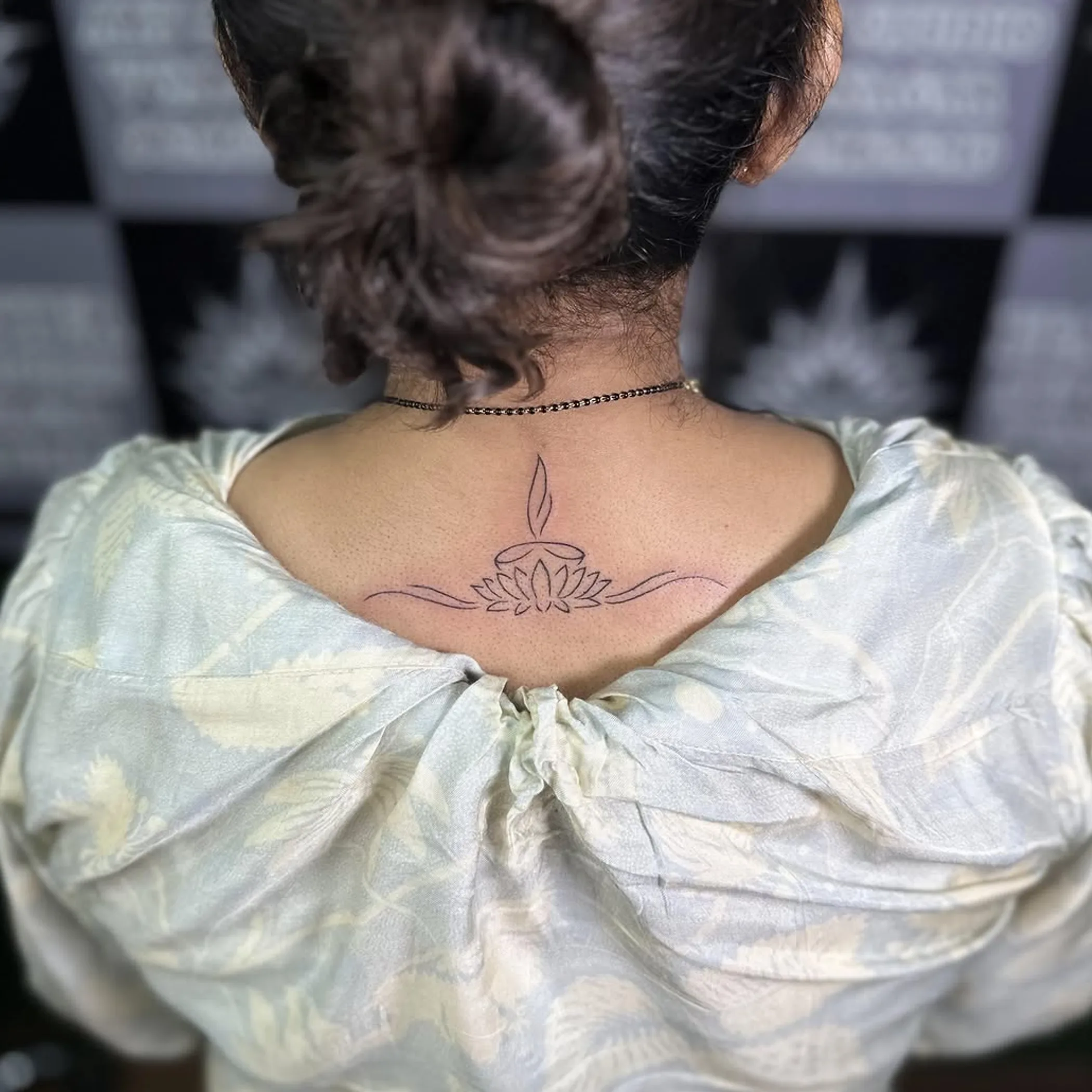 new tattoo in sharp photograph